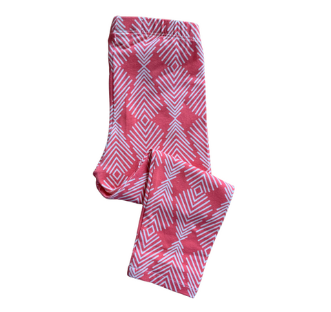 Girls’ Leggings Coral Feathers