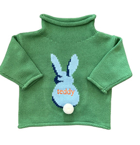 Bunny Intarsia Rollneck Sweater