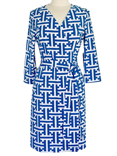 Louise Dress Tile Calypso Blue