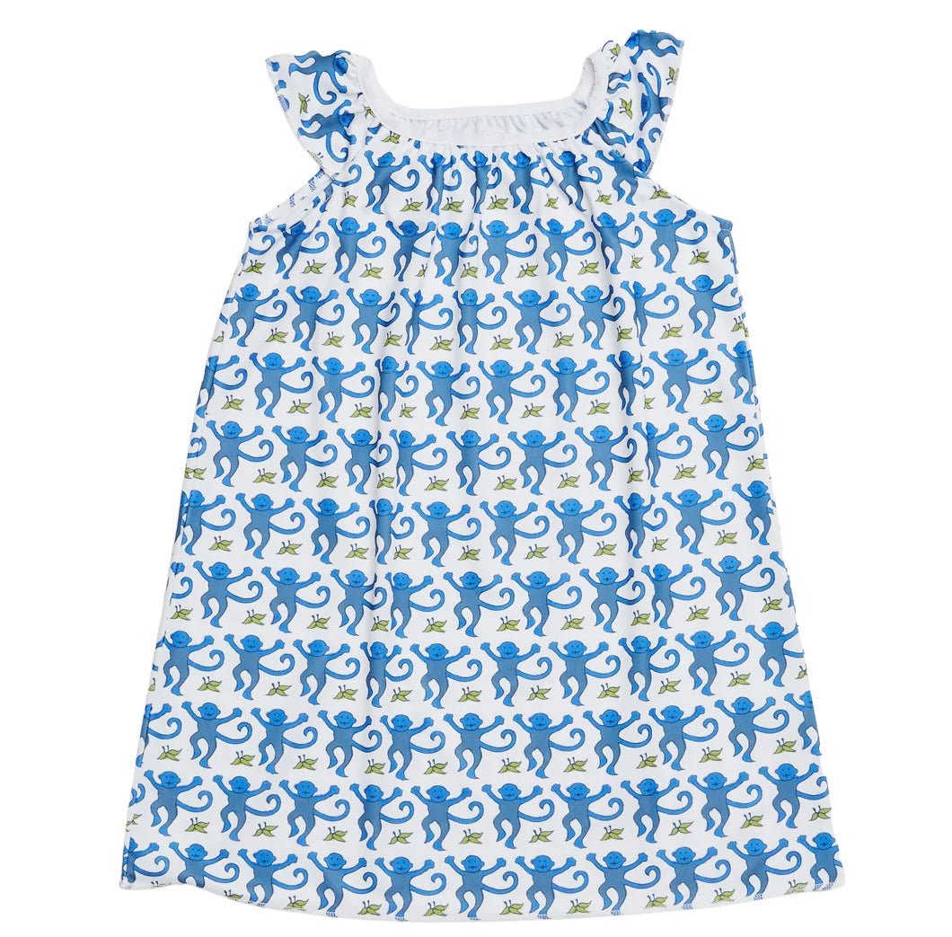 Roller Rabbit Blue Monkey Marina Dress
