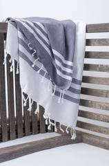 Turkish Towel White Stripe/Color