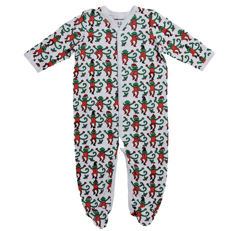 Roller Rabbit Infant Monkey Mas Footie Pajamas