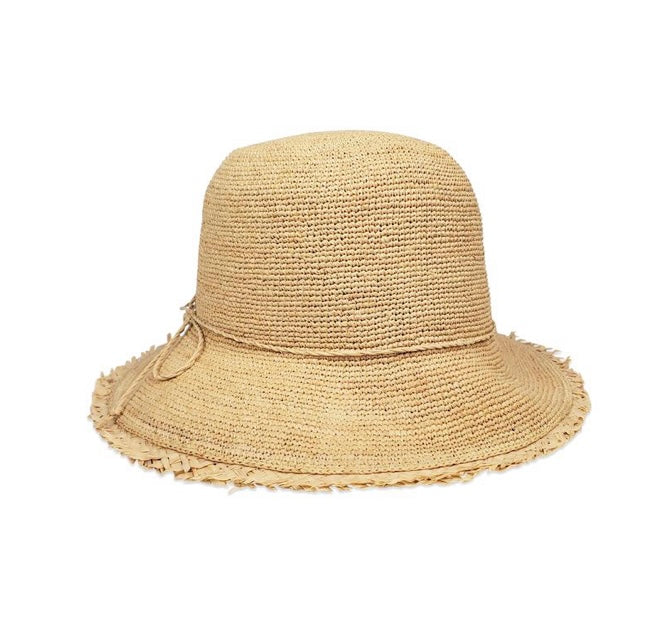 Fringed Raffia Packable Hat – The Monogram Shop