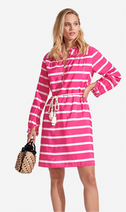 Delfina Dress Super Pink Stripes