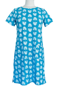 Carter Dress Palmetto Turquoise