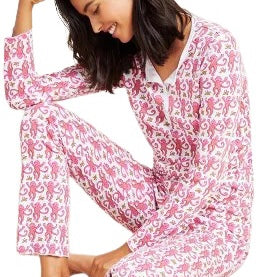 Roller Rabbit Pink Monkey Pajamas