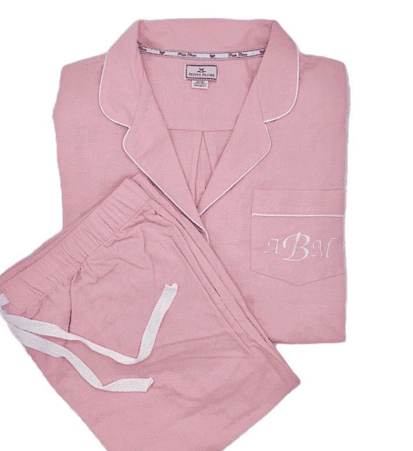 Women’s Pink Flannel  Classic Pajama Set