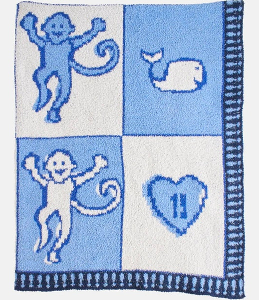 Blue discount monkey blanket