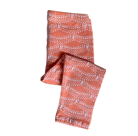 Girls’ Leggings Orange Fan